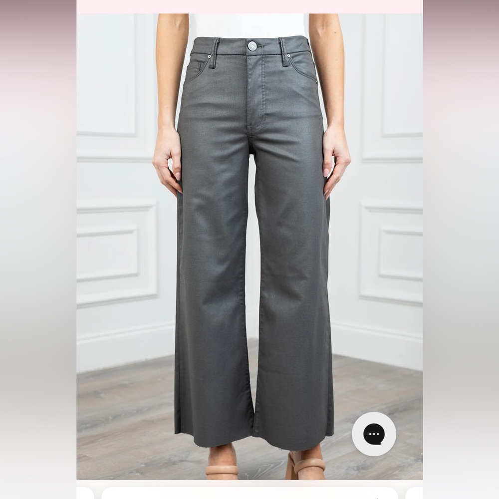 Sz 0 KUT Gray Wide Leg Jeans Pants NWT